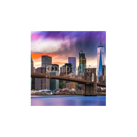 New York City Skyline, 100x100, Lona, Lona opaca, Original, Todo color