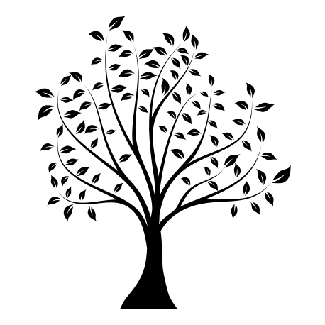 Vinilo floral arbol, 120x136, Vinilo Autoadhesivo, Mate, Original, Rosa Claro-