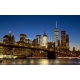 Brooklyn Bridge and New York City Manhattan skyline at dusk, 400x250, Papel Pared, , Original, Todo color