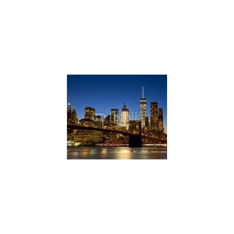 Brooklyn Bridge and New York City Manhattan skyline at dusk, 330x280, Papel Pared, , Original, Todo color