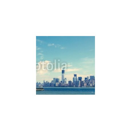 Panorama on Manhattan, New York City, 100x100, Papel Pared, Acabado ESTUCO, Invertir, Todo color