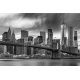 New York City Skyline, 210x140, Papel Pared, , Original, Blanco y negro