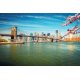 Brooklyn bridge and Manhattan at spring, New York City, 126x84, Papel Pared, , Original, Todo color