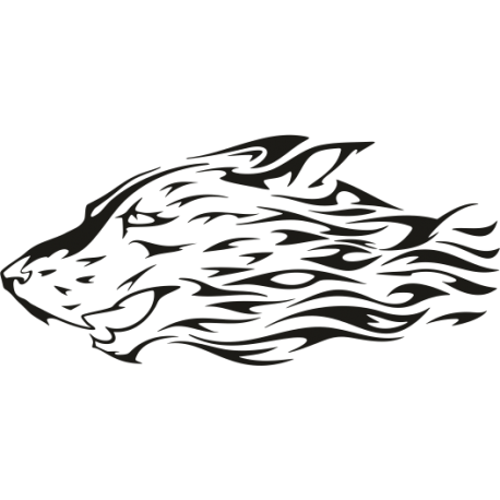 Vinilo hiena, 120x55, Vinilo Autoadhesivo, Mate, Original, Chocolate-