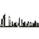 Vinilo skyline 134, 205x82, Vinilo Autoadhesivo, Colores Especiales, Original, Arenado Plata (Cristales)-