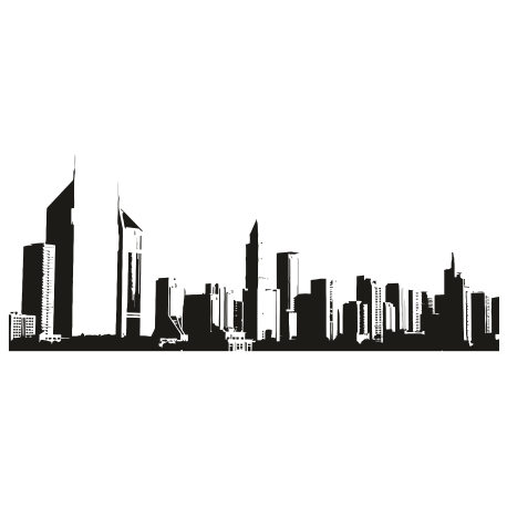 Vinilo skyline 134, 205x82, Vinilo Autoadhesivo, Colores Especiales, Original, Arenado Plata (Cristales)-