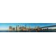 New York City cityscape with Brooklyn bridge, 407x67, Vinilo Adhesivo, , Original, Todo color