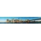 New York City cityscape with Brooklyn bridge, 407x67, Vinilo Adhesivo, , Original, Todo color
