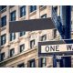 Blank sign and one way roadsign in New York City, USA, 300x255, Papel Pared, , Original, Todo color