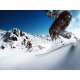 Snowboarder going downhill, 325x245, Vinilo Adhesivo, Sin Laminado (3 años garantía en exterior/interior), Original, Todo color