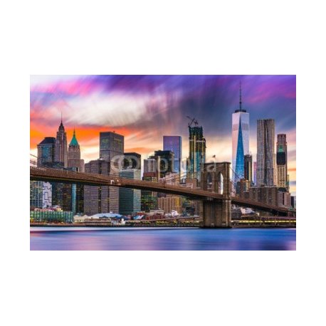 New York City Skyline, 110x73, Lona, Lona opaca, Original, Todo color