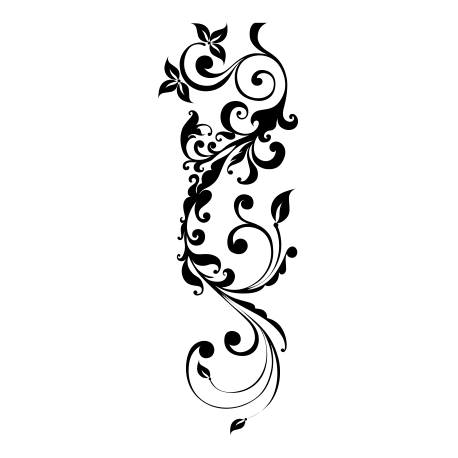 Vinilo flowers, 60x177, Vinilo Autoadhesivo, Mate, Original, Verde Agua-