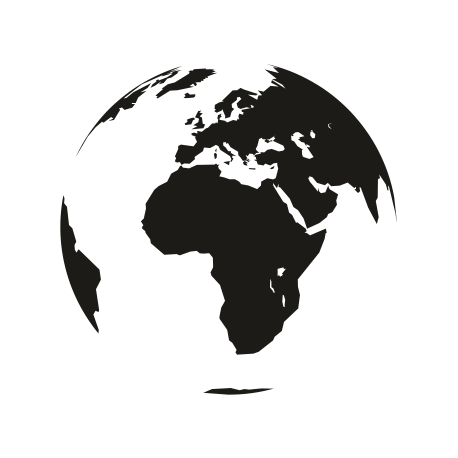 Vinilo continentes, 90x87, Vinilo Autoadhesivo, Mate, Original, Negro-