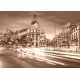 Madrid city center, Gran Vis Spain, 140x100, Lona, Lona opaca, Original, Sepia