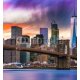 New York City Skyline, 300x325, Vinilo Adhesivo, Vinilo Fotoluminiscente (se carga con luz y brilla en la oscuridad), Original, Todo color