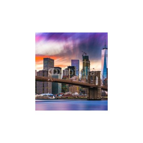 New York City Skyline, 300x325, Vinilo Adhesivo, Vinilo Fotoluminiscente (se carga con luz y brilla en la oscuridad), Original, Todo color