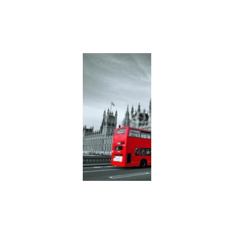 Bus in London, 121x225, Vinilo Adhesivo, Vinilo Microperforado (especial para cristales), Original, Todo color