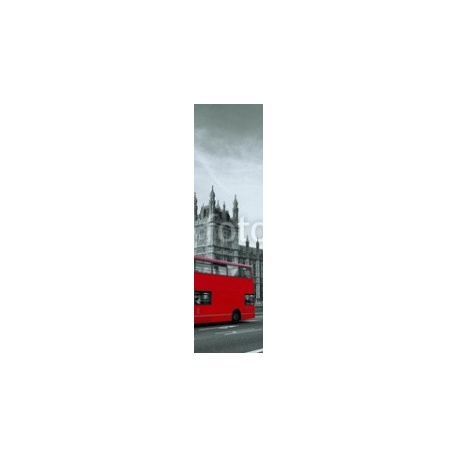 Bus in London, 63x225, Vinilo Adhesivo, Vinilo Microperforado (especial para cristales), Original, Todo color
