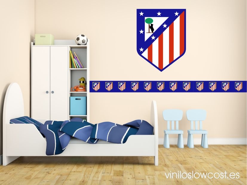 Vinilo cenefa Atletico de Madrid Azul