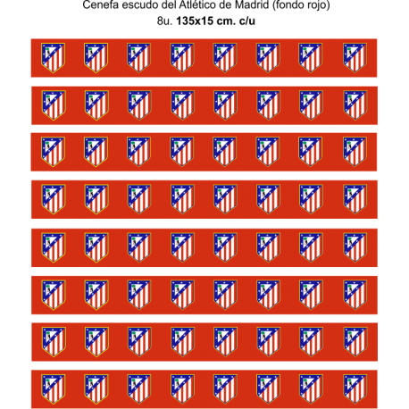 Vinilo cenefa 0010 roja, 135x120, Vinilo Autoadhesivo, Mate, Original, Color original-