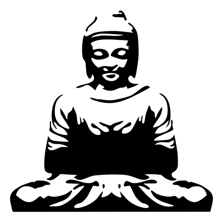 Vinilo Buda, 40x40, Vinilo Plantilla, Mate, Original, Original-