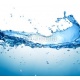 Water wave on white background, 280x250, Vinilo Adhesivo, Sin Laminado (3 años garantía en exterior/interior), Original, Todo color