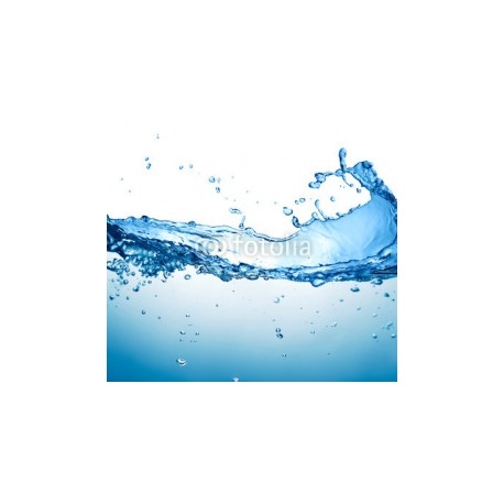 Water wave on white background, 280x250, Vinilo Adhesivo, Sin Laminado (3 años garantía en exterior/interior), Original, Todo color