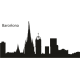 Vinilo Barcelona, 200x91, Vinilo Autoadhesivo, Mate, Original, Azul Oscuro-