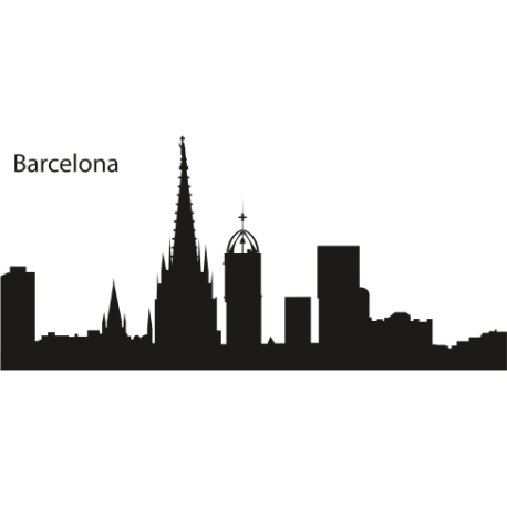 Vinilo Barcelona, 200x91, Vinilo Autoadhesivo, Mate, Original, Azul Oscuro-