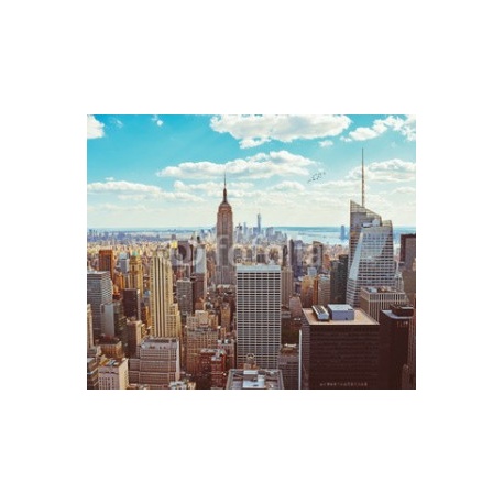 New York City (Taken from Helicopter) , 300x250, Papel Pared, Acabado LIENZO, Original, Todo color