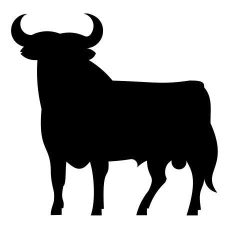 Vinilo animales 0021, 100x97, Vinilo Autoadhesivo, Mate, Original, Negro-