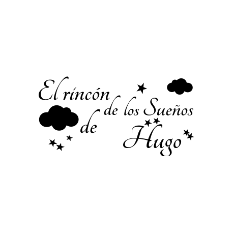 Vinilo El rincón de los sueños, 120x56, Vinilo Plantilla, Mate, Original, Original-
