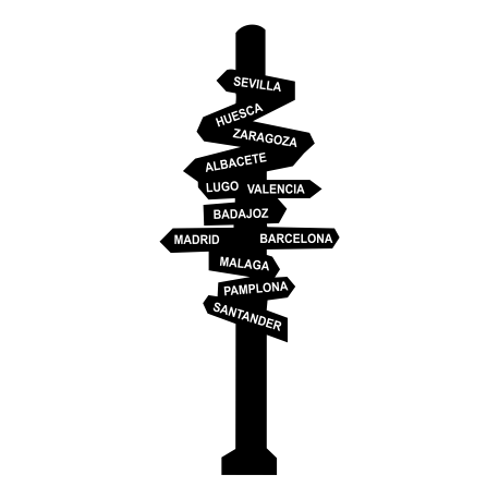 Vinilo ciudades, 40x100, Vinilo Autoadhesivo, Mate, Original, Negro-