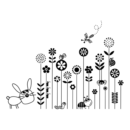 Vinilo el jardín de Alicia, 120x90, Vinilo Autoadhesivo, Colores Especiales, Original, Arenado Plata (Cristales)-