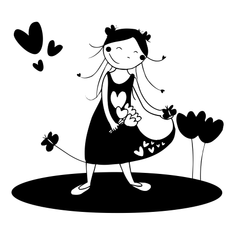 Vinilo primavera, 50x45, Vinilo Autoadhesivo, Mate, Original, Negro-