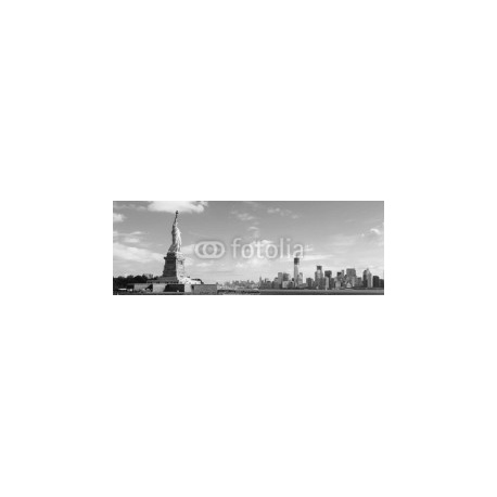 Panorama on Manhattan, New York City, 387x135, Cartón Pluma, 5MM, Original, Blanco y negro