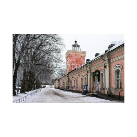 The Galleria Rantakasarmi, the pink-plated Main Gate of Suomenlinna fortress, Helsinki, Finland, 390x240, Papel Fotográfico, Papel Poster 150 gr. (posters y mupis publicitarios), Original, Todo color