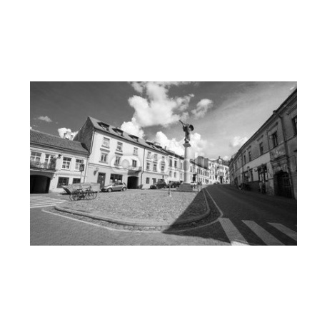 Vilnius (Lithuania) - Angel of Uzupis, 390x240, Papel Fotográfico, Papel Poster 150 gr. (posters y mupis publicitarios), Original, Blanco y negro