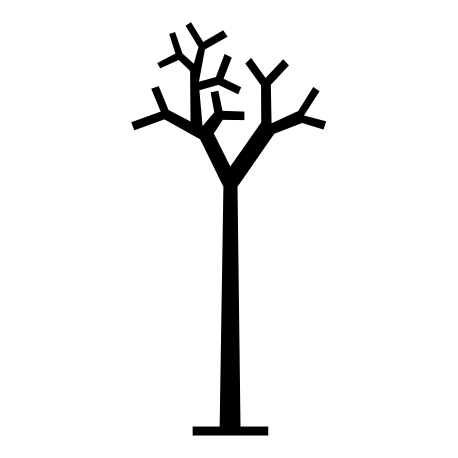 Vinilo árbol seco, 70x148, Vinilo Autoadhesivo, Mate, Original, Chocolate-