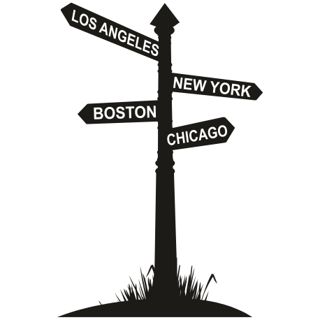 Vinilo ciudades, 77x120, Vinilo Autoadhesivo, Mate, Original, Negro-