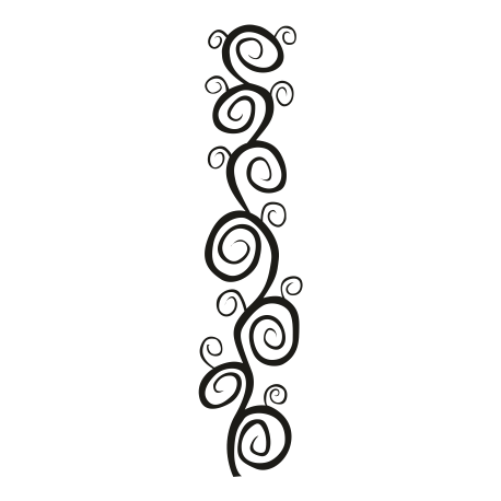 Vinilo floral enredado, 60x276, Vinilo Autoadhesivo, Mate Fotoluminiscente, Original, Blanco-