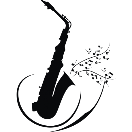 Vinilo saxofon, 90x119, Vinilo Autoadhesivo, Brillo, Original, Original-