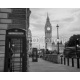 Big BenBig Ben and Westminster abbey in London, England, 300x240, Papel Pared, Acabado LISO, Original, Blanco y negro