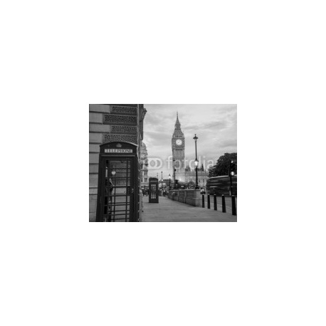 Big BenBig Ben and Westminster abbey in London, England, 300x240, Papel Pared, Acabado LISO, Original, Blanco y negro