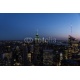 Night skyline of New York City., 112x74, Vinilo Adhesivo, Sin Laminado (3 años garantía en exterior/interior), Original, Todo color
