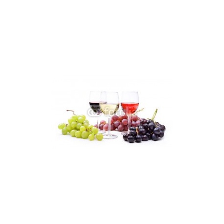 Red, rosé and white wine, with bunches of grapes, 112x68, Vinilo Adhesivo, Vinilo Fotoluminiscente (se carga con luz y brilla en la oscuridad), Original, Todo color