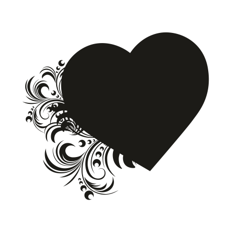 Vinilo corazón 143, 50x45, Vinilo Autoadhesivo, Mate, Original, Rosa Claro-