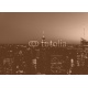 Night skyline of New York City., 350x250, Papel Pared, Acabado LISO, Original, Sepia