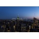 Night skyline of New York City., 137x91, Vinilo Adhesivo, Vinilo Glaseado (traslúcido para cristales), Original, Todo color