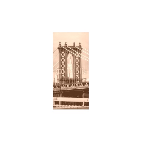 Manhattan bridge, New York, United States of America, 69x149, Papel Pared, Acabado LISO, Original, Sepia